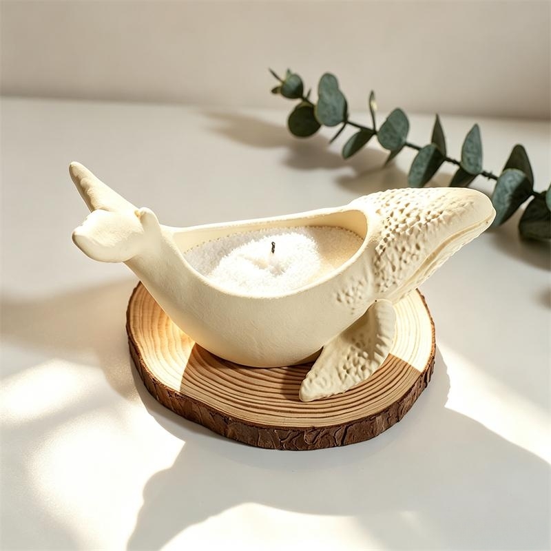 Potsticker Mold - Whale Shape Cement Flowerpot Succulent Planter