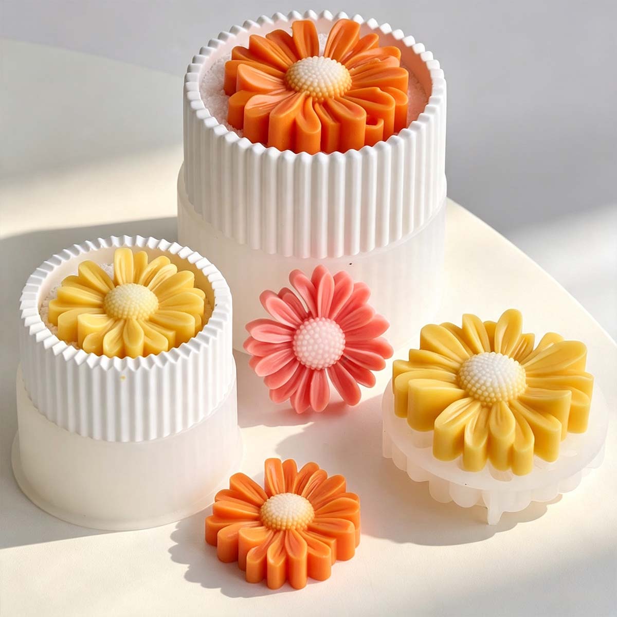 Round Striped Candle Jar Silic - Potsticker Mold review and price